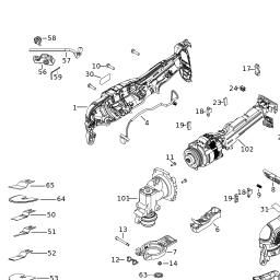 DeWalt DCS356E1T spare parts