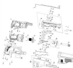 DeWalt DCS368B spare parts