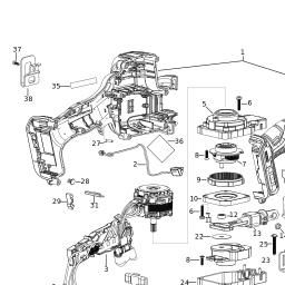 DeWalt DCS369E1T spare parts