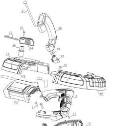 DeWalt DCS374B spare parts