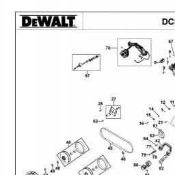 DeWalt DCS377NT spare parts