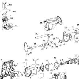DeWalt DCS381 spare parts