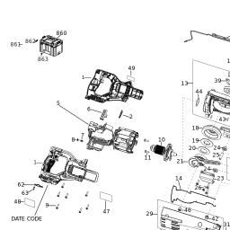 DeWalt DCS386H2T spare parts