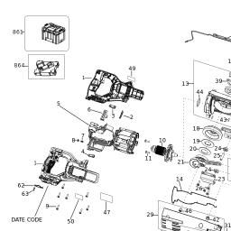 DeWalt DCS386NT spare parts