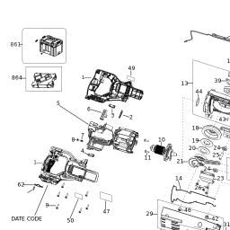 DeWalt DCS386X1 spare parts