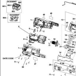 DeWalt DCS388 spare parts