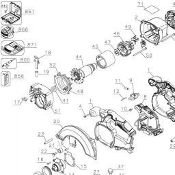 DeWalt DCS391N spare parts