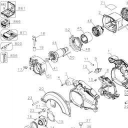 DeWalt DCS393 spare parts