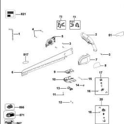 DeWalt DCS396 spare parts