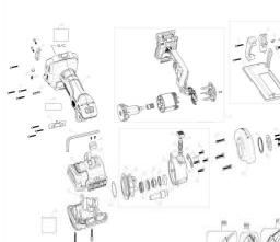 DeWalt DCS438N spare parts