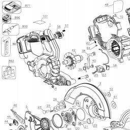 DeWalt DCS574B spare parts