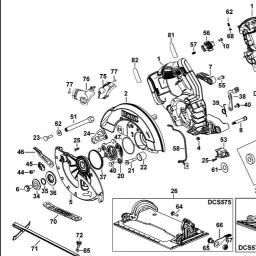 DeWalt DCS575 spare parts