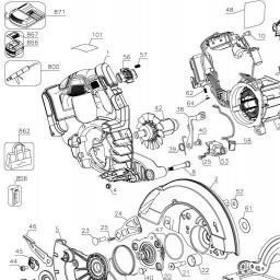 DeWalt DCS575B spare parts