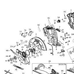 DeWalt DCS578N spare parts
