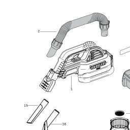 DeWalt DCV517N spare parts