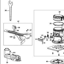 DeWalt DCW600N spare parts
