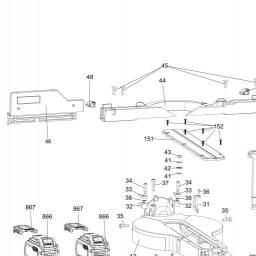 DeWalt DHS790N MITER SAW STAND spare parts