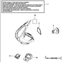 DeWalt DVA325JP spare parts