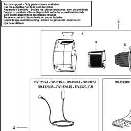 DeWalt DVJ315J spare parts