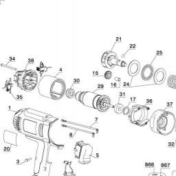 DeWalt DW059B spare parts