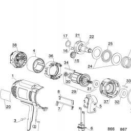 DeWalt DW059K-2 spare parts