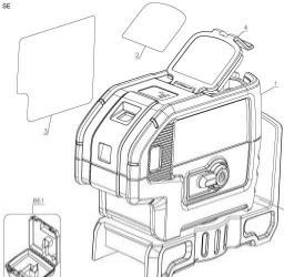 DeWalt DW083K spare parts