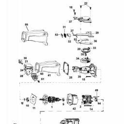 DeWalt DW304K spare parts