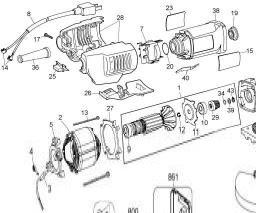 DeWalt DW402K spare parts