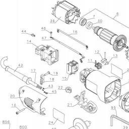 DeWalt DW802G spare parts
