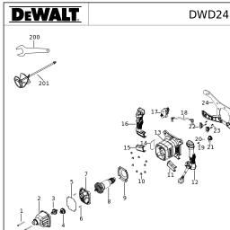 DeWalt DWD241 spare parts