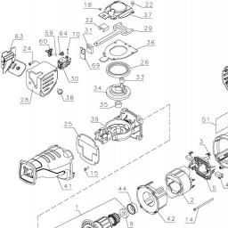 DeWalt DWE304 spare parts