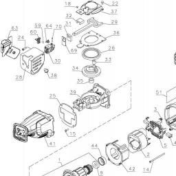 DeWalt DWE305K spare parts