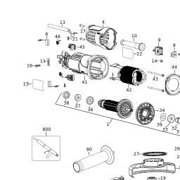 DeWalt DWE4001 spare parts