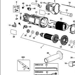 DeWalt DWE4002 spare parts