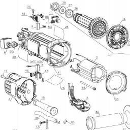 DeWalt DWE4012 spare parts