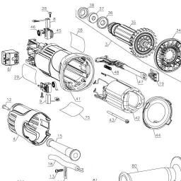 DeWalt DWE4020X spare parts