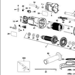 DeWalt DWE4056 SMALL ANGLE GRINDER spare parts