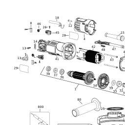 DeWalt DWE4057TRI spare parts