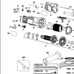 DeWalt DWE4100 spare parts