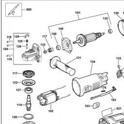 DeWalt DWE4113 spare parts