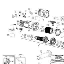 DeWalt DWE4156KD spare parts