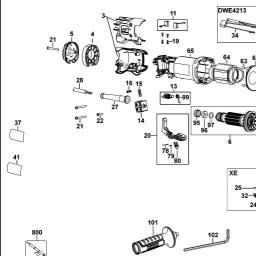 DeWalt DWE4213 spare parts