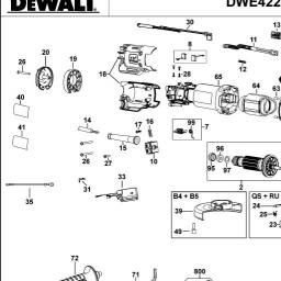 DeWalt DWE4227 spare parts