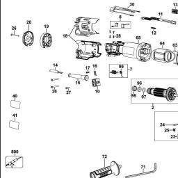 DeWalt DWE4235 SMALL ANGLE GRINDER spare parts