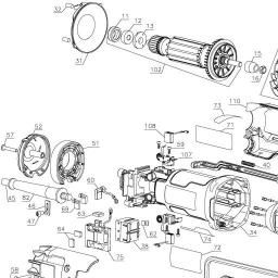 DeWalt DWE43131 spare parts