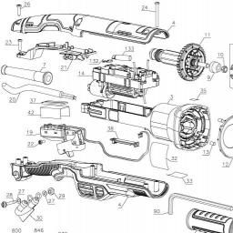 DeWalt DWE43265N spare parts