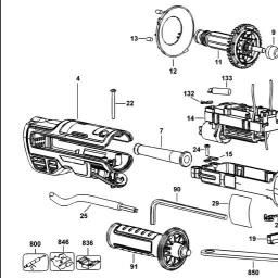 DeWalt DWE4345 spare parts