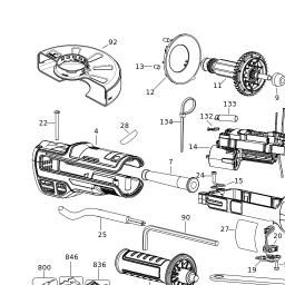 DeWalt DWE4347 spare parts