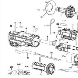 DeWalt DWE4367 spare parts