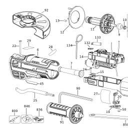 DeWalt DWE4369 spare parts